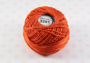 Пряжа Ирис 100% хлопок 10г 82м №3201 св.красный