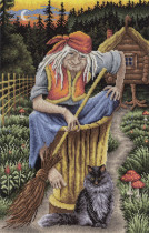 Набор для вышивания " PANNA" " Золотая серия" VS- 0801 ( ВС- 0801 ) " Баба - Яга" 