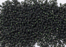 Бисер Чехия круглый 10/0 500 г 57290m прозрачный темно-зеленый с оливковым оттенком с серебристым прокрасом матовый